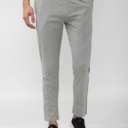 Peter England Men Grey Solid Track Pants-picture-22