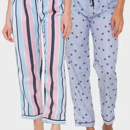 FashionRack Women Pack of 2 Blue & Pink Lounge Pants-picture-25