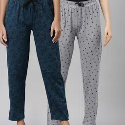 Kryptic Women Pack Of 2 Pure Cotton Lounge Pants-picture-31