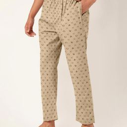 FTX Men Printed Pure Cotton Lounge Pants-image-50