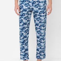 URBAN SCOTTISH Men Camouflage Printed Pure Cotton Lounge Pants-image-94