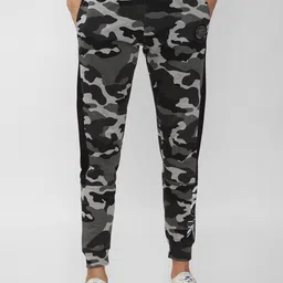 Peter England Men Grey Printed Jogger Track Pants-picture-37