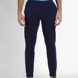 Wildcraft Men Navy Blue Solid Cotton Track Pants-image-96