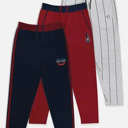HELLCAT Boys Pack Of 3 Cotton Track Pants-picture-21