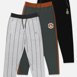 HELLCAT Boys Pack of 3 Cotton Track Pants-22