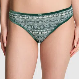 Victoria's Secret PINK Women Printed Low Rise Thong Brief-image-73