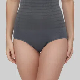 PLUMBURY Patterned Seamless Stretchable High Waist Tummy Shapewear-image-97