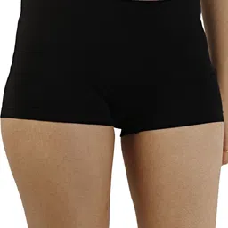 Diving Deep Mid-Rise Boy Shorts Briefs Black Full Panty_7Full Panty_S-26