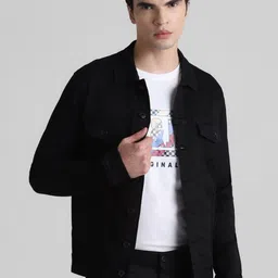 Jack & Jones Spread Collar Denim Jacket-15