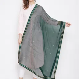 Clora Creation Chiffon Dupatta With Gotta Patti-12