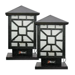 BENE Milano Black & White 2 Pieces Waterproof & Rustproof Rectangle Shaped Outdoor Lamps-picture-33