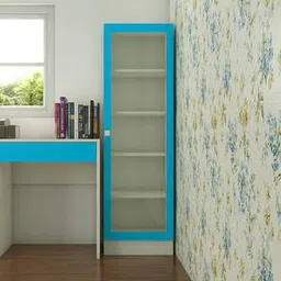 adona Celestia Engineered Wood Kids Bookshelf in Azure Blue Colour-picture-24