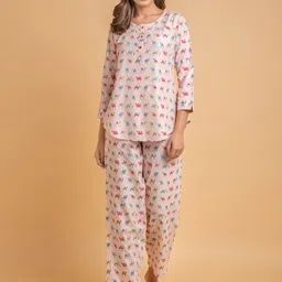 SUTI Conversational Printed Round Neck Top With Trouser-picture-33