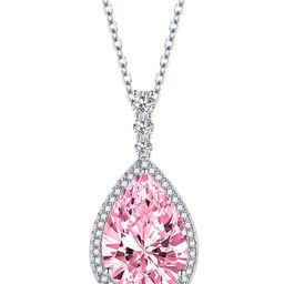Designs & You Silver Plated & CZ Studded Pendant With Chain image 3