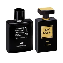 CFS 21 Club Code Black & Oudh Black Set Of 2 Long Lasting Eau De Parfum - 100ml Each-image-54