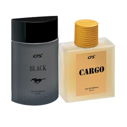 CFS Black & Cargo Khakhi Set Of 2 Long Lasting Eau De Parfum - 100ml Each image 1