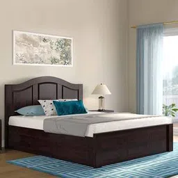 urban ladder Ballito Solid Wood Queen Size Box Storage Bed in Mahogany Finish-picture-11