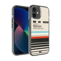 DailyObjects Grey & Black Printed iPhone 12 Mini Phone Case-56