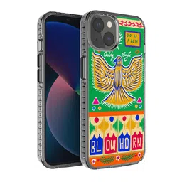 DailyObjects Green Printed Goldy Eagle Truckback iPhone 13 Phone Case-53