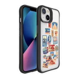 DailyObjects White & Blue Travel Bucket iPhone 13 Mini Back Case-48