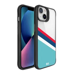 DailyObjects Black & Blue Printed Winter Angles Hybrid Clear iPhone 13 Mini Phone Case-51