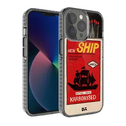 DailyObjects Red & Black New Ship Matchbox Printed iPhone 13 Pro Phone Case-57
