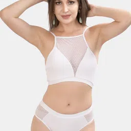 Berrys Intimatess Women White Solid Swim Set-image-10