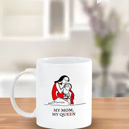CLAY CRAFT White & Red Text or Slogans Printed Ceramic Glossy Mug 300 ml-61