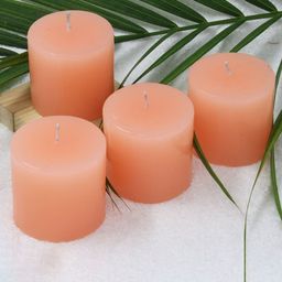 atorakushon Peach-Coloured 4-Pieces Orange Scented Pillar Candles-image-35