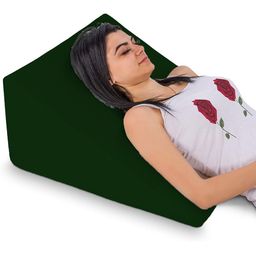 Pum Pum Green Solid Wedge Pillow-13