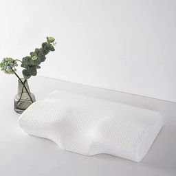 Pum Pum White Solid Orthopaedic Cervial Butterfly Memory Foam Pillow-18