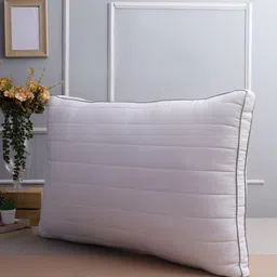 Featherlite White Striped Memory Foam Granule Firm Sleep Pillow image 5