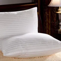 JDX Set of 4 White Striped Rectangular Pillows image 5