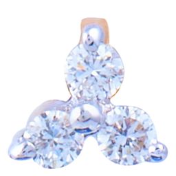 BHIMA Jewels 18K Hallmark 750 Purity Rose Gold Floral Diamond Nose Pin-image-14