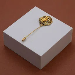 Mahi Vintage Lion-Shaped Wedding Brooch Lapel Pin-image-19