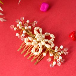 Silvermerc Designs Women Embellished Comb Pin-16