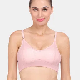 Amour Secret Pink Lightly Padded Dry fit Sports Bra-image-74