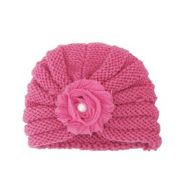 Baby Moo Girls Pink & White Beanie-image-108