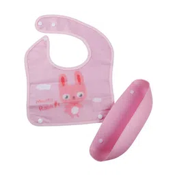 Baby Moo Infants Printed Waterproof Bib With Crumb Tray-15