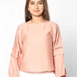 TeenTrums Round Neck Puff Sleeves Top-image-25