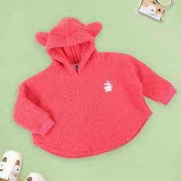 MeeMee Girls Hooded Woolen Pullover-10