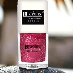 krayons Long Lasting Glitter Nail Paint - 5ml - Blush Pink 98-50