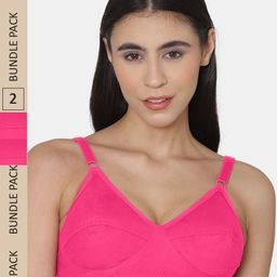 KOMLI Pack Of 3 Non Padded Everyday Bra-image-40