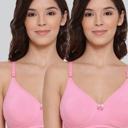 LYRA Pack Of 2 Combed Cotton Seamless Moulded Encircled Bra-20