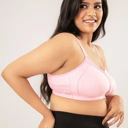 Nykd Plus Size Seamless Full Support M-Frame Cotton Full Coverage Bra - NYB101 image 5