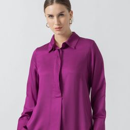 B.Copenhagen Cuffed Sleeves Shirt Style Top-picture-13