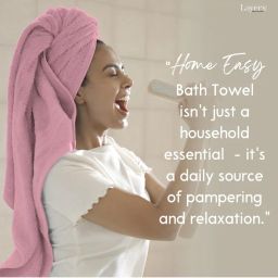 Layers Home Easy Cotton 450 Gsm Pink Bath Towel (L)-picture-17