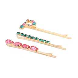 Accessorize Set of 3 Embellished Bobby Pins-30