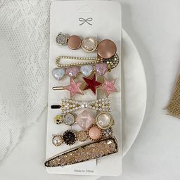 Pinapes Women Set Of 8 Embellished Bobby Pins-2
