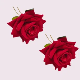 LYF5STAR Women Red & Green Set of 2 U Pins-10